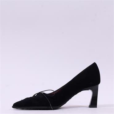 Hispanitas Paris Bow Tie High Heel - Black Suede
